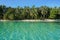 Peaceful Caribbean beach and clear water in Panama