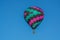 Peaceful flight over sunny Arizona in a brightly colored Hot Air Balloon. Maricopa County, Arizona