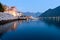 Peaceful lake in Perast, Montenegro