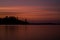 Peaceful Maine Lake at Sunset