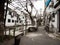 Peaceful moment in the courtyard of Suzhou old town along the water canals