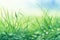 Peaceful morning dew on grass self care background