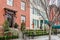 Peaceful Neighborhood in Downtown Washington DC, USA. Beautiful Houses in a Row.