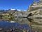 Peaceful Oasis: Alpine Lake Panorama, Vanoise National Park, Hautes Alps, France