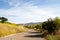 Peaceful quiet walk on a paved hiking road in Orange County California