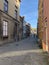 Peaceful street in historic city of Bruges