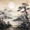 Peaceful Sumi-e Painting