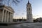 Peaceful town square in Vilnius