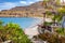 The peaceful village of Kato Zakros at the eastern part of the island of Crete with beach and tamarisks, Greece.