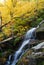 Peaceful Waterfall in Autumn