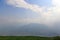 Peacful serene scenery - mountain in clouds at Himalayas. Kullu valley, Himachal Pradesh, India