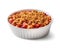 Peach Cobbler mouthwatering on a white background, Generative AI