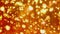 Peach coral golden Abstract motion bokeh background shining particles. Shimmering Glittering Particles With Bokeh
