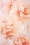 Peach Fuzz peonies watercolor background