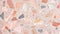 Peach Fuzz terrazzo pattern background, granite terrazzo flooring grunge vintage background.