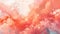 Peach Fuzz Watercolor Abstract for Color Trend Year 2024 GenerativeAI