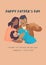 Peach Happy Father\\\'s Day Flyer