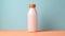 Peach milk on a light background