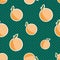 Peach pattern. Seamless texture with ripe peaches
