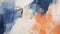 Peach and Steel Blue Abstract Brush Strokes Abstract Background