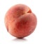 Peach on a white background