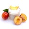 Peach yogurt