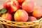 Peaches basket table