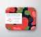 Peaches Bath Cosmetics Package Box. Vector Wrapped Paper Container with Care Label Cover. Packaging Design. Modern