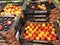 Peachs in supermarket