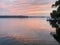 Peachy Lake Sunset