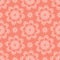 Peachy Tiny Daisy Coral Flower Blooms. All Over Print Vector