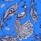 Peacock bird feathers seamless background pattern