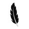 Peacock feather icon, simple style