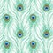 Peacock feather seamless pattern