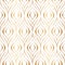 Peacock feather seamless pattern. Repeating gold bohemian ornament. Abstract golden wallpaper. Repeated geometric motif for desig