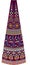 peacock flower mughal art motif kali samless choli pattern abstract dark maroon