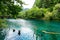 Peacock lake, one of the largest lake in Jiuzhaigou national par