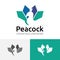 Peacock Nature Business Negative Abstract Simple Animal Logo