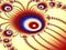 Peacock pattern design - fractal illustration