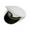 Peak admiral Cap bottom on white. 3D illustration