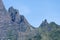 Peak of Cirque of Cilaos mountain on La Reunion Island