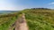 Peak District landscape at Stanage Edge, Derbyshire, England, UK