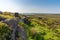 Peak District landscape at Stanage Edge, Derbyshire, England, UK