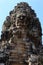 The Peak of Face Tower in Bayon Temple