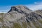 Peak of Furggahorn mountain near Arosa in summer