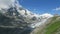 Peak of Grossglockner mountain and its glacier. Located in Salzburger Land, Austria