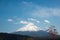 The peak of Mount Fuji