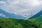The peak of the mountain Kazbek.