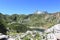 Peak of a mountain in Saliencia& x27;s lake in Asturias