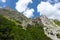peak of pizzo intermesoli in the mountain area of the gran sasso d'italia